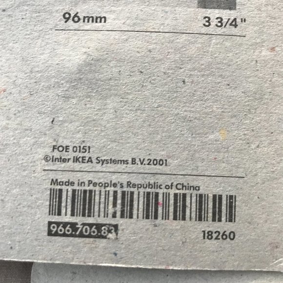 IKEA Tag Brushed Nickel Drawer Pulls Knobs SILVER Mikael Warnhammar - Picture 6 of 6